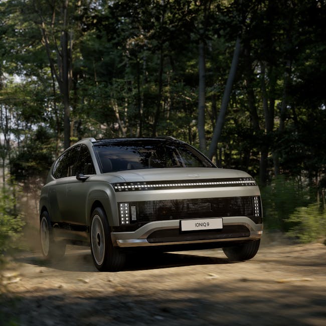 Modern electric vehicle representing active lifestyle mobility